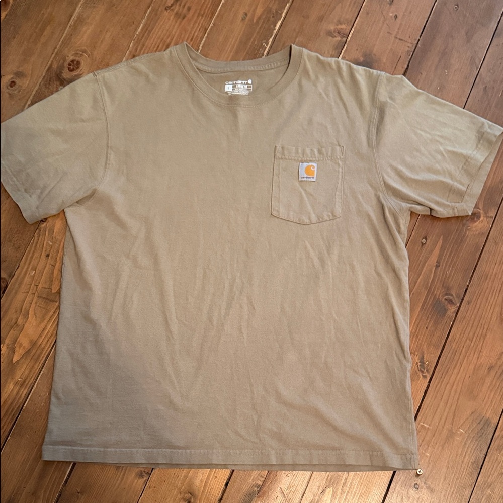 Carhartt Men's Khaki Short Sleeve Tee